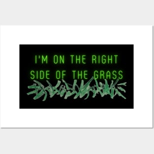 On the right side of the grass Posters and Art